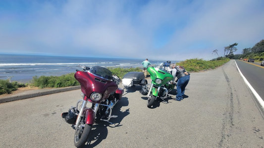 The bikes at the Great Western Pacific Lake