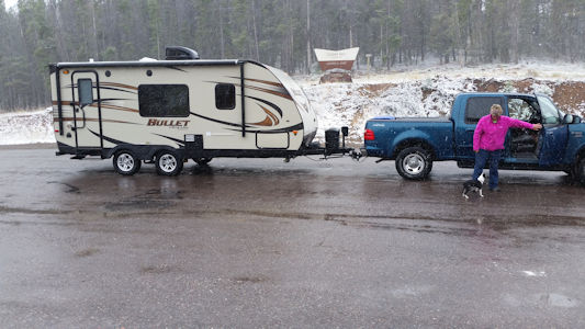 Fall camping in Montana