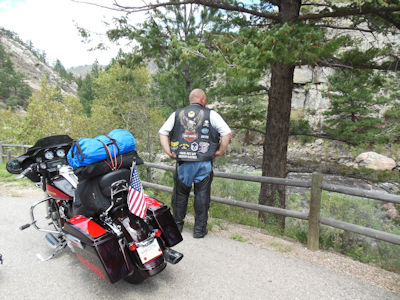 Layne stopping for a look in Colorado